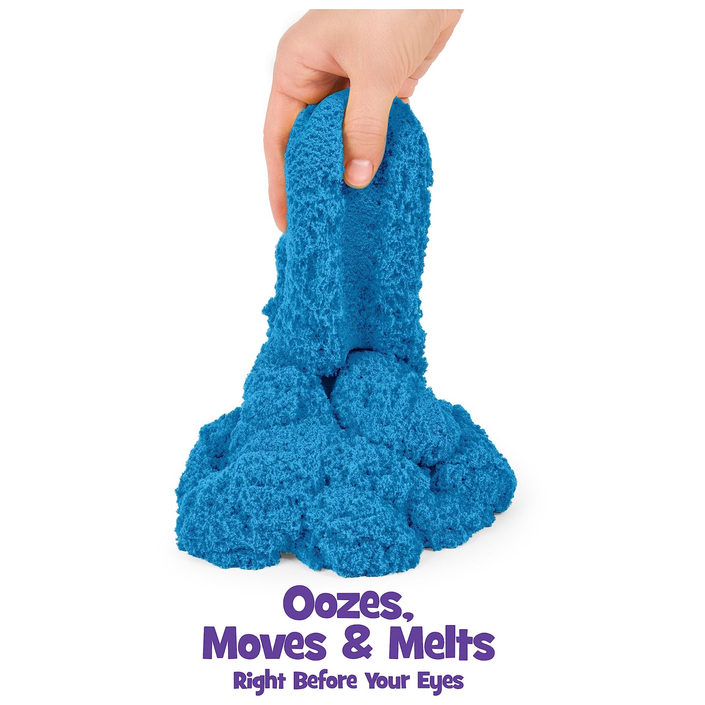 Kinetic Sand, The Original Moldable Sensory Play Sand, Blue, 2 lb. Resealable Bag, Ages 3+