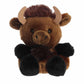 Aurora Adorable Palm Pals Billy Bison Stuffed Animal - Fun Collectible Plush for Kids and mature-themed Collectors - Perfect for Decorating Rooms and Birthday Gifts - Brown 4 Inches