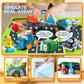 Construction Vehicle Car Toys for 1 Year Old Boy with Playmat/Storage Bag|Baby Toys 12-18 Months with Trailor|Toddler Toys Age 1