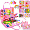 Exorany Busy Board Montessori Toys For 1 2 3 4 Year Old Girl Birthday Gifts, Busy Book Sensory Learning Toys For Toddlers 1-3 2-4, Toddler Girl Travel Educational Activities