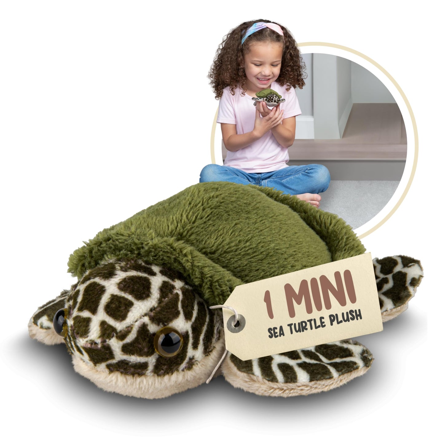 Forest & Twelfth Stuffed Sea Turtle, Single Mini Stuffed Animal Plush Toy For Kids, Ocean Party Favors And Goody Bags, Classroom Treasure Box Prizes, Stocking Stuffers (Sea Turtle)