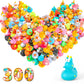 300 Pcs Rubber Ducks In Bulk, Jeep Ducks For Ducking, Mini Rubber Duckies For Toddler Baby Bath Toys, Kids Bath Pool Toys, Duck 