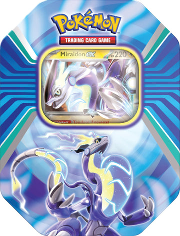 Pokémon - Trading Card Game: Tin-Box Paldea Legends - Miraidon (1 Holographic Card & 4 Booster Packs)