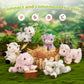 Tezituor 6 Pcs Sheep Stuffed Animals Set  8 Inch Cute Stuffed Lamb Plush Toy for Birthday Party  Plush Sheep Lamb Toy Bulk for Boys Girls