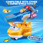 Super Wings Transformable Toys, 2 in Golden Boy Robot Transforming Action Figures, 2-in-1 Mode Robot Toys for Boys Girls 4-6 6-8