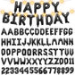 Personalized Name Happy Birthday Balloons Letters Kit, Diy Custom Name Birthday Banner, 2 Sets A- Z & 0-9 16'' Letters And Numbe