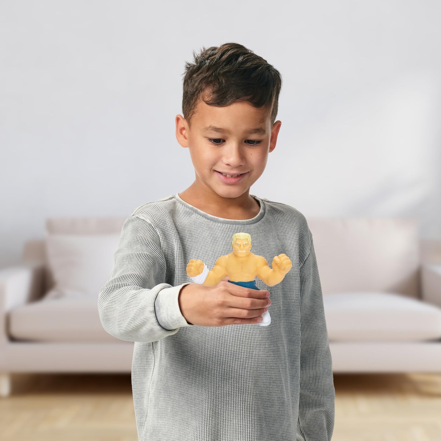 Heroes of Goo Jit Zu WWE Stretchy Superstars 2 Pack, 2 Figure Pack with Roman Reigns and Cody Rhodes, Both with Unique Superstar