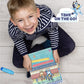 Horizon Group USA Aqua Art - Reusable Water Reveal Pages, 6"x9", Bluey, Model 214736, No-Mess Drawing and Coloring
