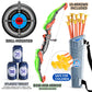 Temi Bow And Arrow For 3 4 5 6 7 8 9 10 Year Old Kids Boys, Led Light Up Archery Toy With 10 Suction Cup Arrows, 4 Target & Quiver, Indoor Outdoor Activity Toys, Birthday Gift Toys For Kids Boys Girls