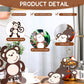 Qunclay Monkey Cutouts Jungle Party Decorations Monkeys Birthday Party Supplies Paper Safari Hanging Wall Decor Animal Print Sup