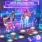 Dance Mat, 2024 Light Up 2-Player Opposing Dance Pad With Single & Double Player Modes, 12-Button Dancing Toys Music Games With