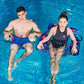 Wernnsai Inflatable Pool Chair Float For Adult - 2 Pack Fabric Pool Float Hammock Adjustable Floating Pool Lounge Chairs For Swimming Pool Beach Lake (Flamingos & Green Plants)