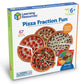 Learning Resources Pizza Fraction Fun Game - 13 Pizzas, 67 Pieces, Multi-color, Ages 6+, Model LER5060, Plastic Material