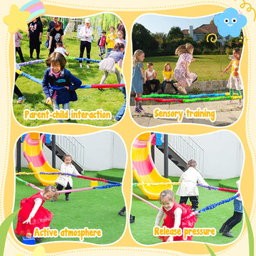 Elastic Fleece Cooperative Stretchy Band Integrations Dynamic Movement Exercise Stretchier Latex 12 Feet Creative Moving Prop For Group Activities Special Needs Large Motor Coordination