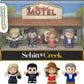 Little People Collector Schitt’S Creek Tv Series Special Edition Set For Adults & Fans, 4 Figures In Display Package