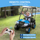 R9 24V Kids Golf Cart, 4 Seats, 4WD Kids Electric Car w/Remote Control, Spring Suspension, Multimedia Functions Including Music,