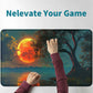 RWUTYTIUL Card Playmat 24 X 14 Inch with Playmat Tube Bag, Card Gameplay Playmat with Stitched Commander Deck Board MTG RPG CCG
