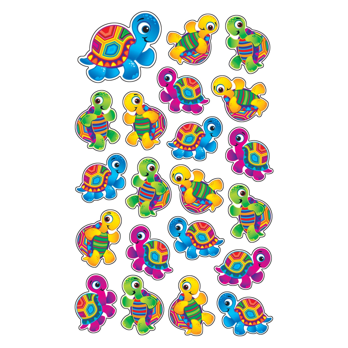 Trend Terrific Turtles Large superShapes Stickers, Classroom Incentives, 168 Count