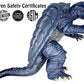Twcare Gamera Figure 1995, Godzilla Toy Action Figure: King Of The Monsters, Movie Series Movable Joints Soft Vinyl, Travel Bag
