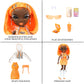 Rainbow High Michelle- Orange Fashion Doll. Fashionable Outfit & 10+ Colorful Play Accessories. Great Gift for Kids 4-12 Years O