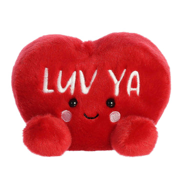 Aurora Adorable Palm Pals Luv Ya Candy Heart Stuffed Animal - Pocket-Sized Play - Collectable Fun - Red 5 Inches