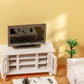 Samcami Miniature Dollhouse Furniture 1 12 Scale - Wooden Dollhouse Furniture Set For Dollhouse Living Room - Doll House Furniture Incl Sofa, Tv Cabinet, Coffee Table And Other Accessories (White)