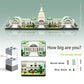 KLMEi Micro Mini Blocks United States Capitol Building Architecture Model Famous Landmark Collection Set  Toys Presents for mature-themed and Kid Age of 14+ 3630 PCS