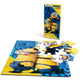Minions Gift Set - Minions Lunch Tin Box, water bottle, puzzle, stickers, and Pencil Case.