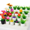 26Pcs Dollhouse Plant, Miniature Bonsai Plant Mini Potted Plant Flower for Dollhouse Decoration, Christmas Birthday Present DIY