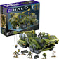 Mega Halo Infinite Building Toys Set, Unsc Elephant Sandnest Tank With 2041 Pieces, 5 Poseable Articulation Micro Action Figures, Green, Kids And Fans