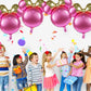 Mikimiqi 4 Pcs Mouse Head Foil Balloons, 24'' Mouse Mylar Balloon For Birthday Party Decorations Jumbo Mouse Head Aluminum Foil Balloons Party Favors Supplies (Pink)
