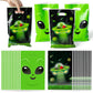 ArianQicult Alien Party Favor Bags - 50Pcs Fun Alien Party Gift Bags, Green Alien Goody Candy Treat Bags, Space Theme Party Deco