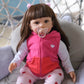 Zero Pam Realistic Looking Reborn Baby Dolls Toddler Girls Soft Silicone 24 Inch Handmade Lifelike Newborn Toddler dollsl Weight