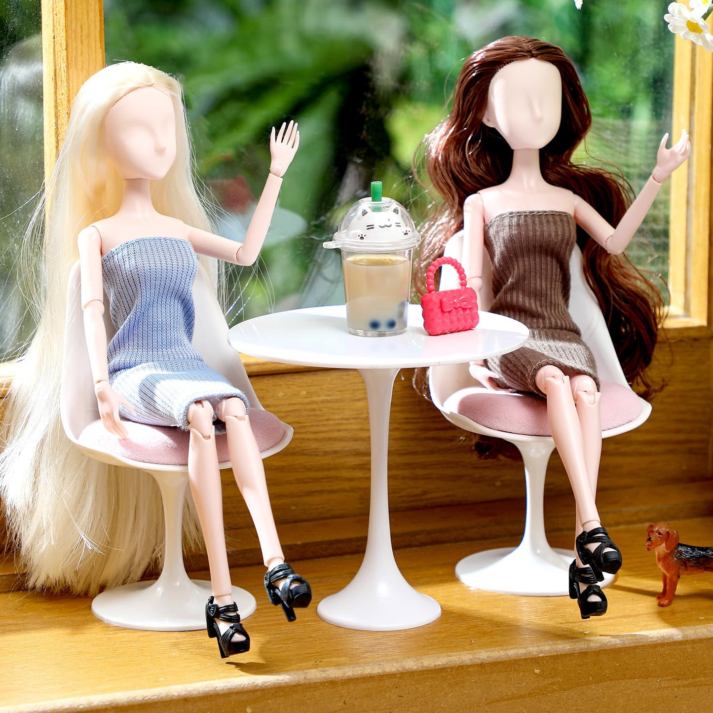Bencailor 6 Pcs Doll Clothes For Doll, Doll Accessories Summer Tops Swimwear Robe Doll T Shirt Dress Winter Coat Jacke Doll Outf