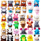 Joyin 12 Pack Random Mini Animal Plush Toy Assortment (12 Units 3' Each),Bulk Stuffed Animals For Kids, Small Animals Plush Keychain Decoration, Carnival Prizes, Valentine'S Day Party Favors
