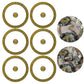 Jucoci Objective Point Markers 6Pcs Set Objective Marker Compatible With Wh40K Wargame (Miniature Not Included)