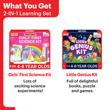 Doctor Jupiter Ultimate Gift Set For Girls| Set Of Girl’S First Science Kit, Little Genius Kit For 4-6 Year Olds| Girl Birthday Gifts| Stem Learning & Education Toys For Kids Ages 4,5,6