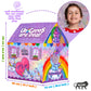 Zest 4 Toyz Unicorn Foldable Tent House For Girls Kids 5 +Years Hut Style Tent House For Girls (Size 110 Cm - Purple)
