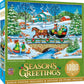 Masterpieces 1000 Piece Christmas Jigsaw Puzzle - Over The River - 19.25'X26.75'