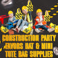 Bedwina Construction Themed Party Supplies - (24 Pack) Construction Party Favors Hat & Mini Tote Bag Supplies - (12) Yellow Cons
