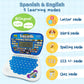 Zeenkind Spanish & English Small Talking Laptop Toy For Kids 2 3 4 Years Old, Learn Spanish Alphabet Numbers Words Spelling Math, Interactive Bilingual Learning Laptop Toys For Toddlers