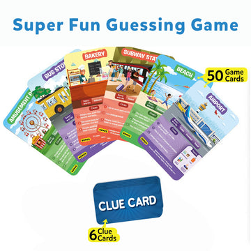 Skillmatics Card Game - Guess In 10 All Around The Town, Perfect For Boys, Girls, Kids, And Families Who Love Board Games, Travel Friendly, Gifts For Ages 6, 7, 8, 9