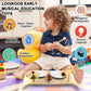 Looikoos Kids Drum Set For Toddlers All In One Montessori Wooden Musical Instruments Set,Preschool Educational Baby Sensory Musical Toys For Kids Ages 1-6