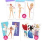Bscool Sticker Dress-Up Dancers. Sticker Activity Book For Kids. Learn Girls Fashion Design, Dancer Poses With Sticker, And Guid