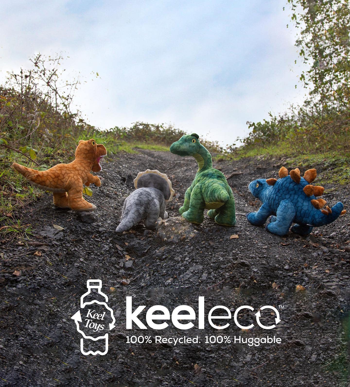 Deluxe Paws 100% Recycled Plush Eco Toys (Stegosaurus)