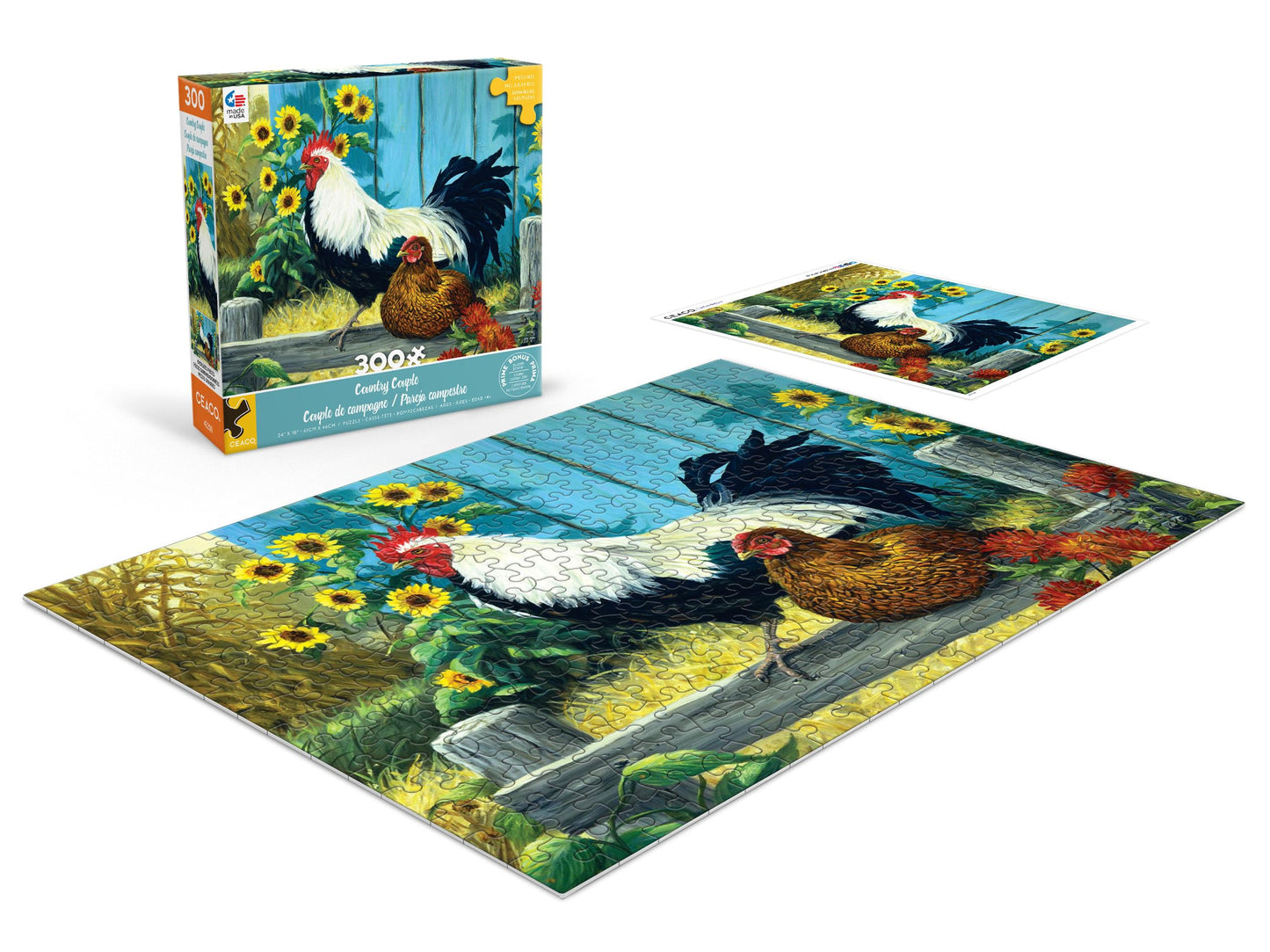 Ceaco - Country Couple - 300 Oversized Piece Jigsaw Puzzle