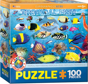 Eurographics Tropical Fish 100Piece Puzzle, Multi-Colored