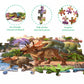 Dinosaur Puzzles For Kids Ages 4-8 Year Old - World Of Huge Dinosaurs,2 Packs 60 Pieces Jigsaw Puzzle For Toddler Children Learning Educational Puzzles Toys For Boys And Girls.