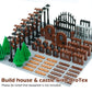 Door Street Lamp Bricks Accessories Toys City House Parts Garden Classic Road Light Building Block Creative Diy Construction