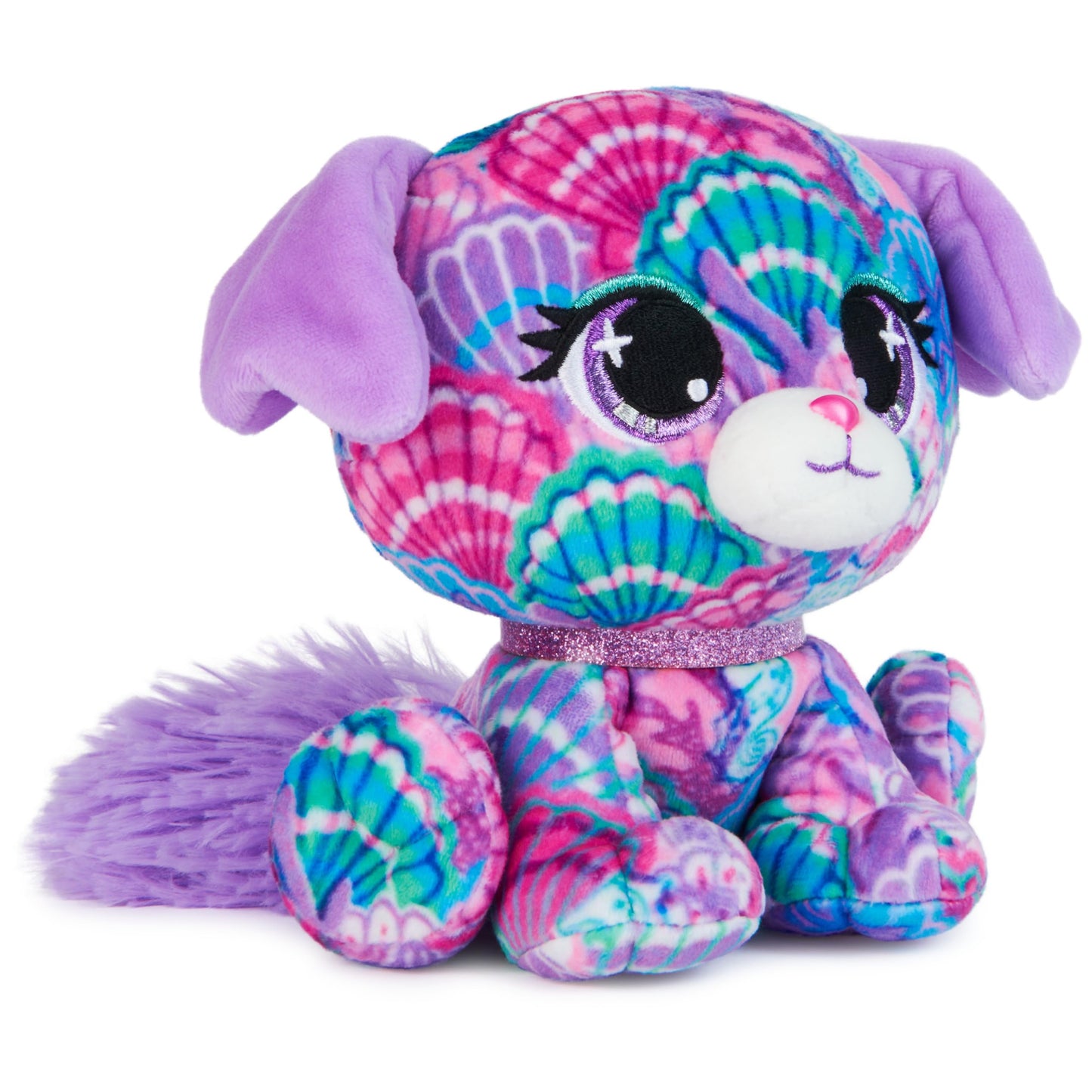 GUND P.Lushes Premium Dog Stuffed Animal, 6" Lilac & Blue, Model 6068357, Nylon Fabric